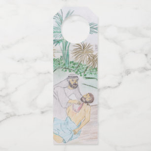 Etiqueta Para Garrafa Christian Trabalho de arte O bom samaritano