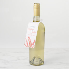 Etiqueta Para Garrafa Costume de casamento de cordas d'água vivas