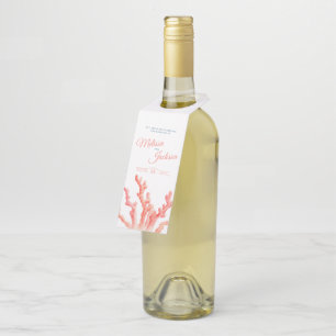 Etiqueta Para Garrafa Costume de casamento de cordas d'água vivas