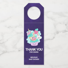 Etiqueta Para Garrafa Cupcake bonito e Sorvete feliz Obrigado