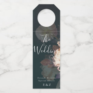 Etiqueta Para Garrafa Emerald Antique Casamento vintage