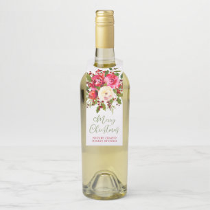Etiqueta Para Garrafa Empresa Floral Natal