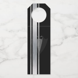 Etiqueta Para Garrafa Esta festa de solteiro de nobre preto e branco