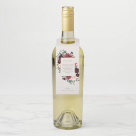 Etiqueta Para Garrafa Fall Elegance Welcome Bottle Hanger