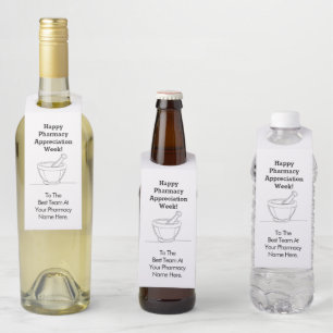Etiqueta Para Garrafa Farmacologia Apreciação Semana de Vinho Marca de A