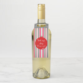 Etiqueta Para Garrafa Favor de Festa de Fim de Ano Amor & Alegria Chega 