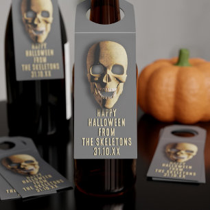 Etiqueta Para Garrafa Festa de Halloween Dicas de Garrafa de Skeleton Sk