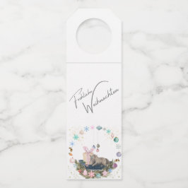 Etiqueta Para Garrafa Flaschen Anhänger , Weihnachtsbild mit Pferd