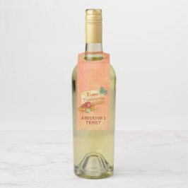 Etiqueta Para Garrafa Frutas de outono