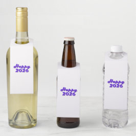Etiqueta Para Garrafa Happy 2026