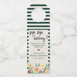 Etiqueta Para Garrafa Jardim De Flores