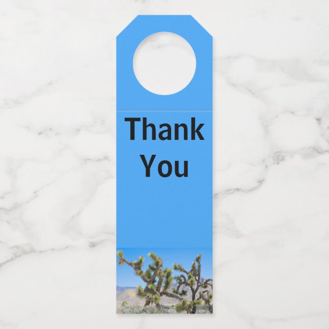 Etiqueta Para Garrafa Joshua Tree in California       (Frente)