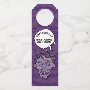 Etiqueta Para Garrafa Kit de Sobrevivência de Booze do Dia de as Bruxas