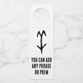 Etiqueta Para Garrafa Maravilhoso Chinês Zodiac-Goat-#001-