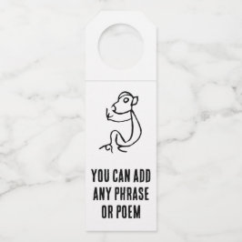 Etiqueta Para Garrafa Maravilhoso Chinês Zodiac-Monkey#001-