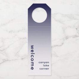 Etiqueta Para Garrafa Marca de Pendura de Garrafa Minimal Bem-vindo Mari