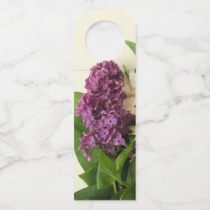 Etiqueta Para Garrafa Marcador de Garrafa de Flor de Lilás