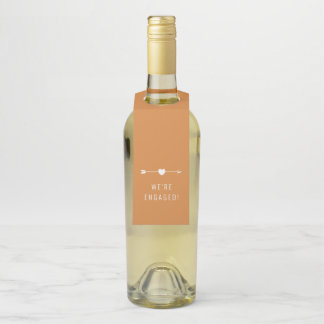 Etiqueta Para Garrafa Minimalista | Noivado | Terra Bottle Hanger