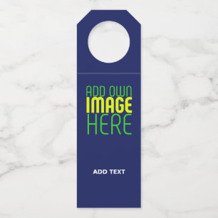 ETIQUETA PARA GARRAFA MODELO DE TEXTO DE IMAGEM AZUL DE MARINHO CUTE EDI