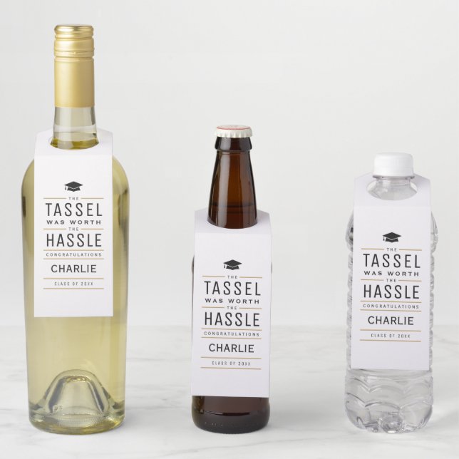 Etiqueta Para Garrafa Moderno, a moda valeu a pena. (In Situ)