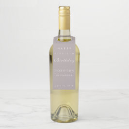 Etiqueta Para Garrafa Moderno Minimalista Qualquer Marco Adulto