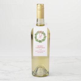 Etiqueta Para Garrafa Mola de Arco com ranhura em ranhura, Monograma, Na