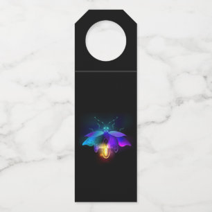 Etiqueta Para Garrafa Neon Firefly a preto