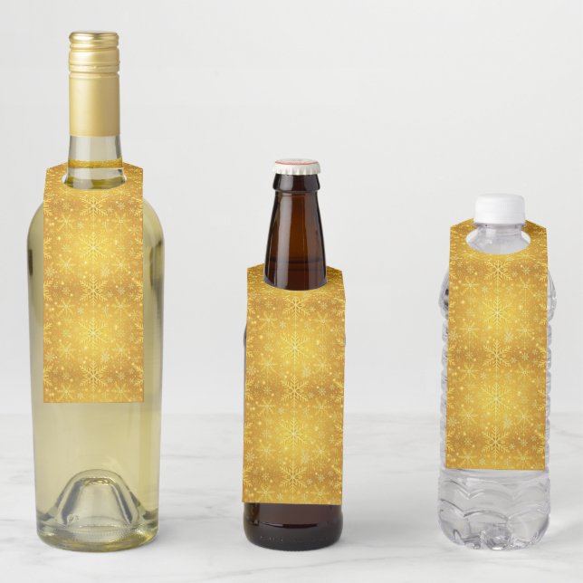 Etiqueta Para Garrafa Neve Dourada (In Situ)