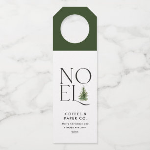 Etiqueta Para Garrafa Noel moderna tipografia empresarial Natal Feriado