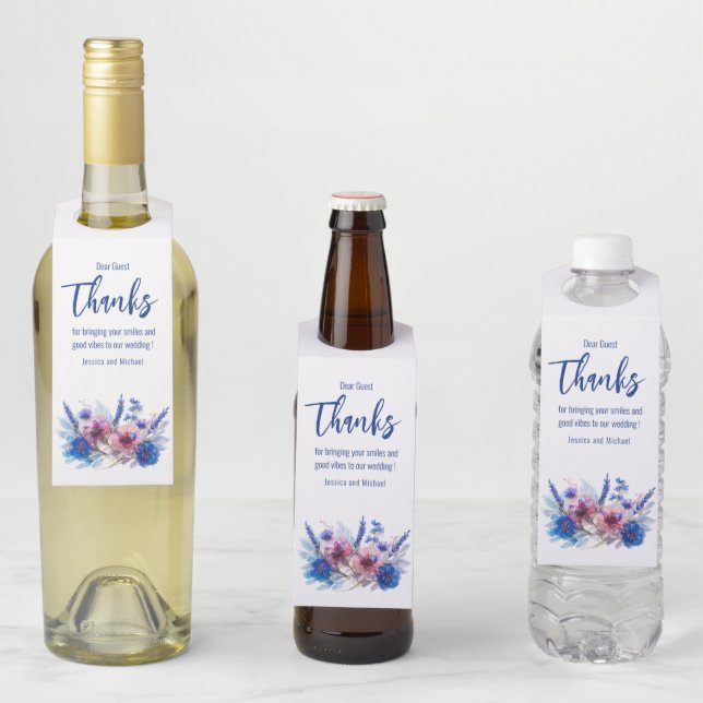 Etiqueta Para Garrafa Obrigados de casamento (In Situ)