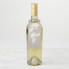 Etiqueta Para Garrafa Pampas Grass