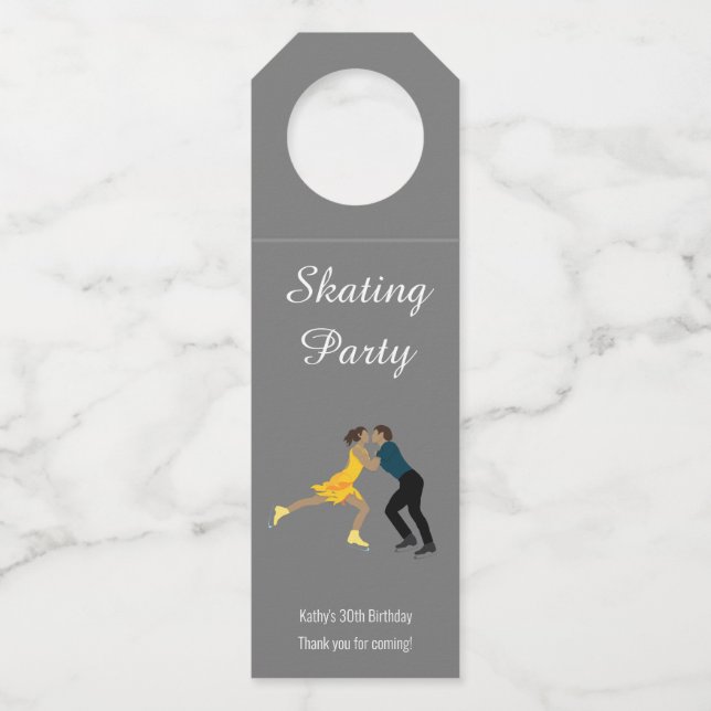Etiqueta Para Garrafa Patinação Artística (Frente)