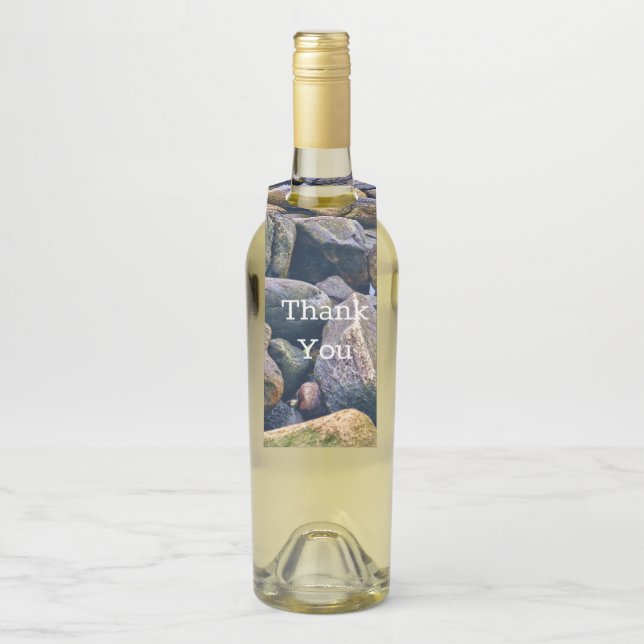 Etiqueta Para Garrafa Pedras coloridas (Na garrafa)