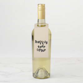 Etiqueta Para Garrafa Pingente de garrafa para sempre feliz