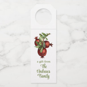 Etiqueta Para Garrafa Pomegranato Orgânico