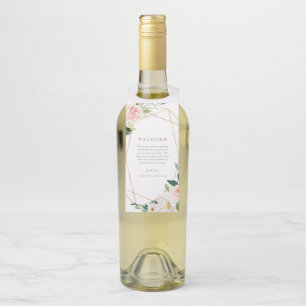 Etiqueta Para Garrafa Primavera Geométrico Romance Bote Hanger