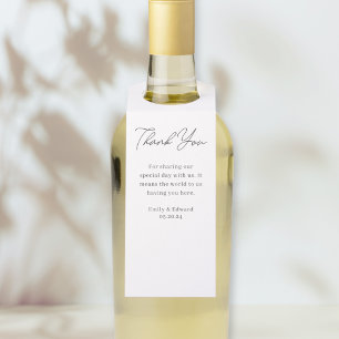 Etiqueta Para Garrafa Rótulo de Cama de Vinho de Casamento com Letra Mod