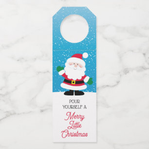 Etiqueta Para Garrafa Sirva-se um Natalzinho Alegre Papai Noel