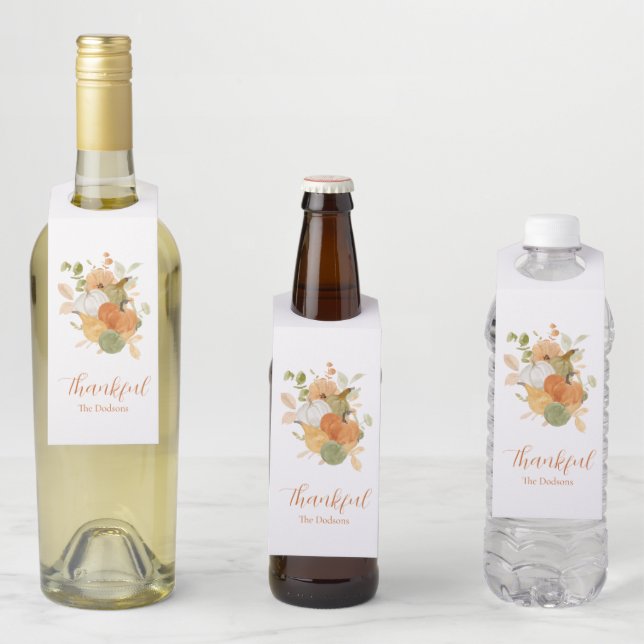 Etiqueta Para Garrafa Thanksgiving (In Situ)