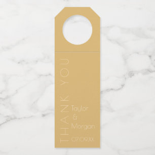 Etiqueta Para Garrafa Tonal de Champanhe Moderno