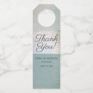 Etiqueta Para Garrafa Turquesa Azul Vidro Mar Azul Casamento Personaliza