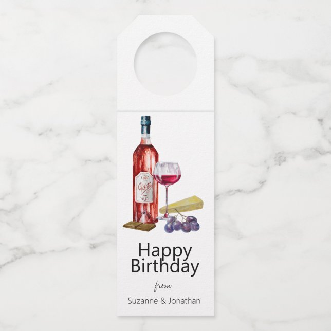 Etiqueta Para Garrafa Vinho Aquarela Pavimento Embriagão (Frente)