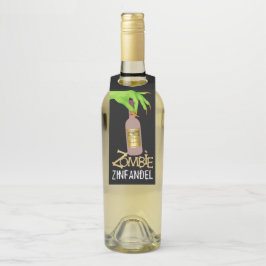 Etiqueta Para Garrafa Vinho de Halloween - Ver Trás -