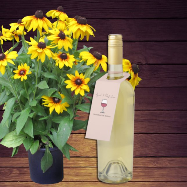 Etiqueta Para Garrafa Vinho De Perfeição Idade 50.º Aniversário (Criador carregado)