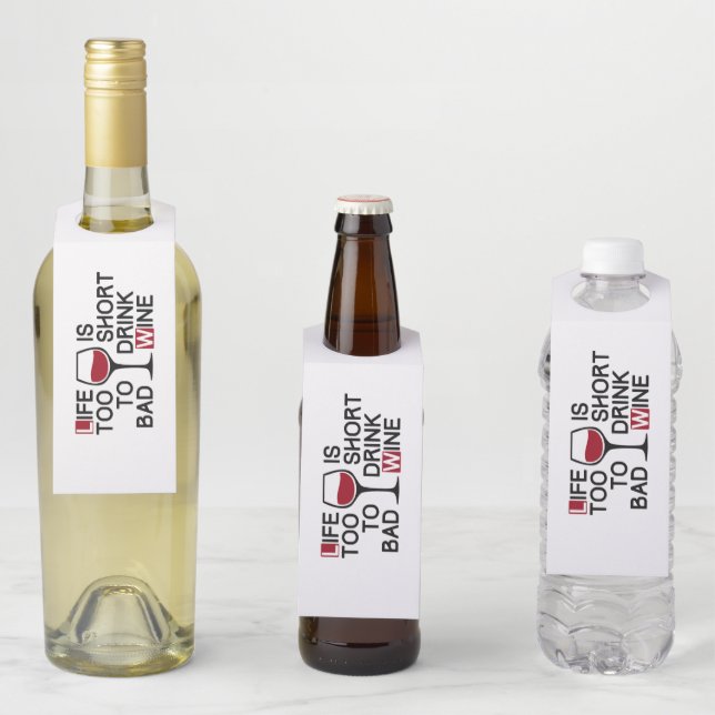 Etiqueta Para Garrafa Vinho ruim (In Situ)