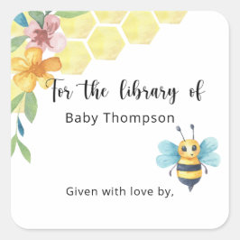 Etiqueta para livro de Baby Shower, livros para be