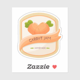 Etiqueta para mermelada de zanahoria