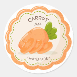 Etiqueta para mermelada de zanahoria
