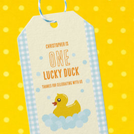 Etiqueta Para Presente 1º Aniversário do Pato