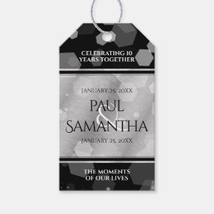 Etiqueta Para Presente 10o celebração elegante do aniversário de